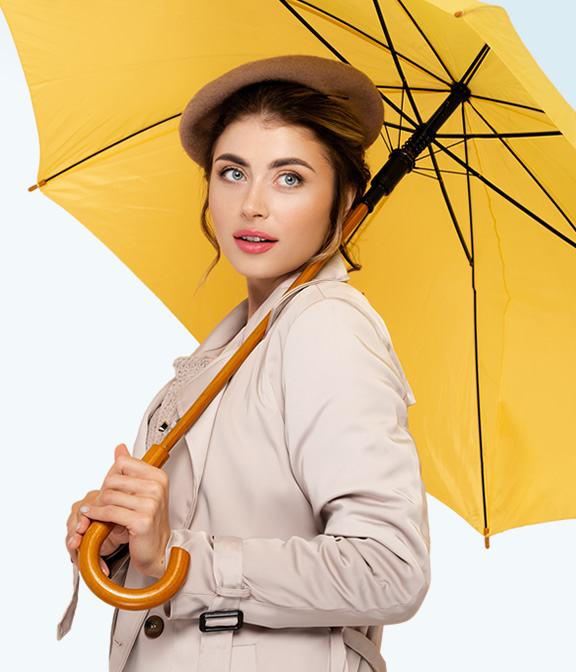 Personalisierbare Regenschirme