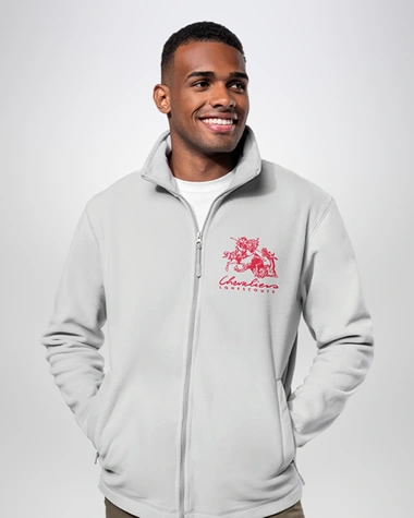 Mikrofleece-Jacke mit Reißverschluss für Herren